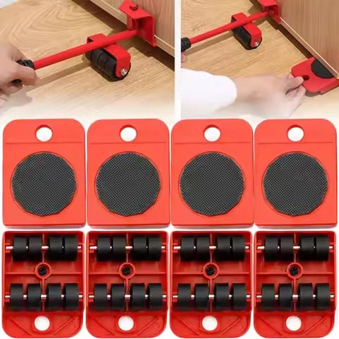 طقم نقل الأثاث الثقيل 5 قطع مع رافعة