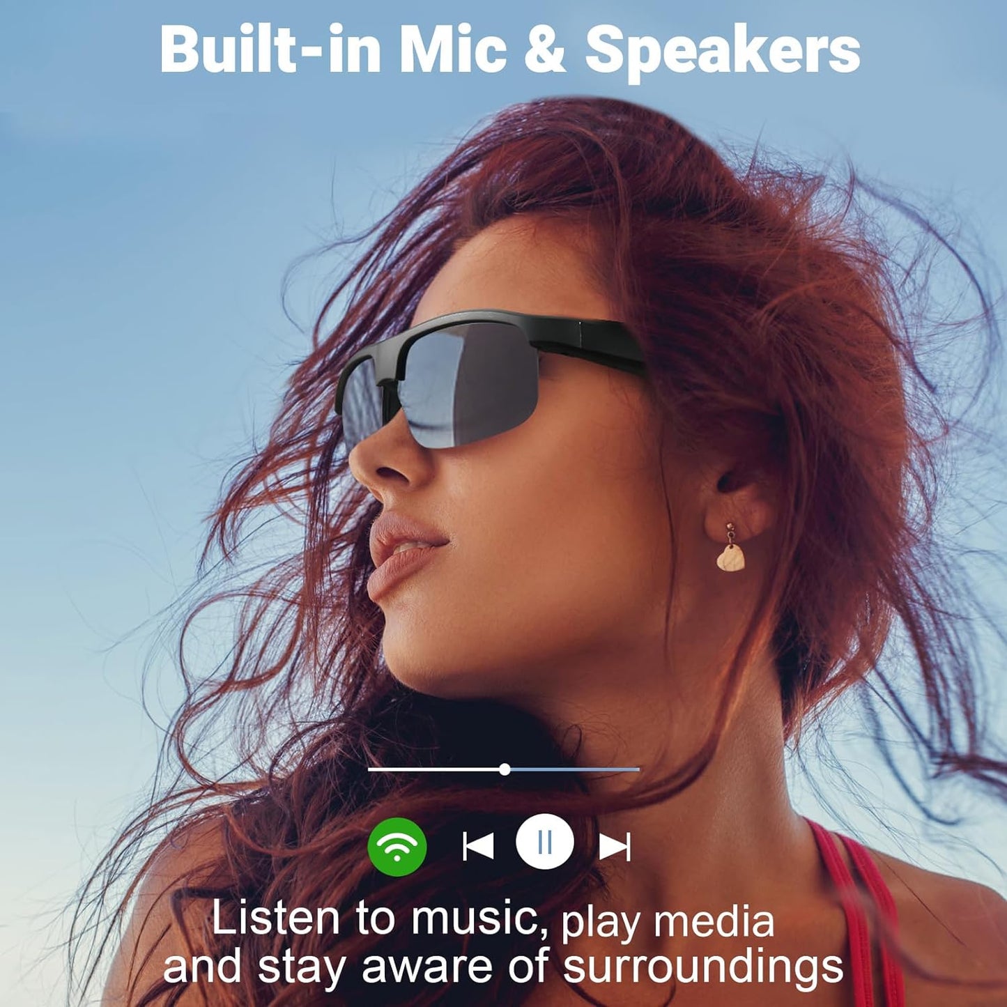 🚨 LAST DAY OF DISCOUNT! 🚨 Bluetooth Smart Sunglasses 🕶️📱
