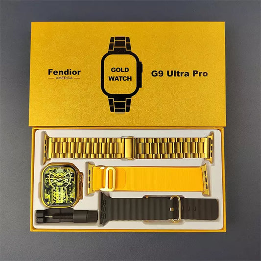 LAST DAY OF DISCOUNT 🔥 G9 Ultra Pro Gold Smart Watch