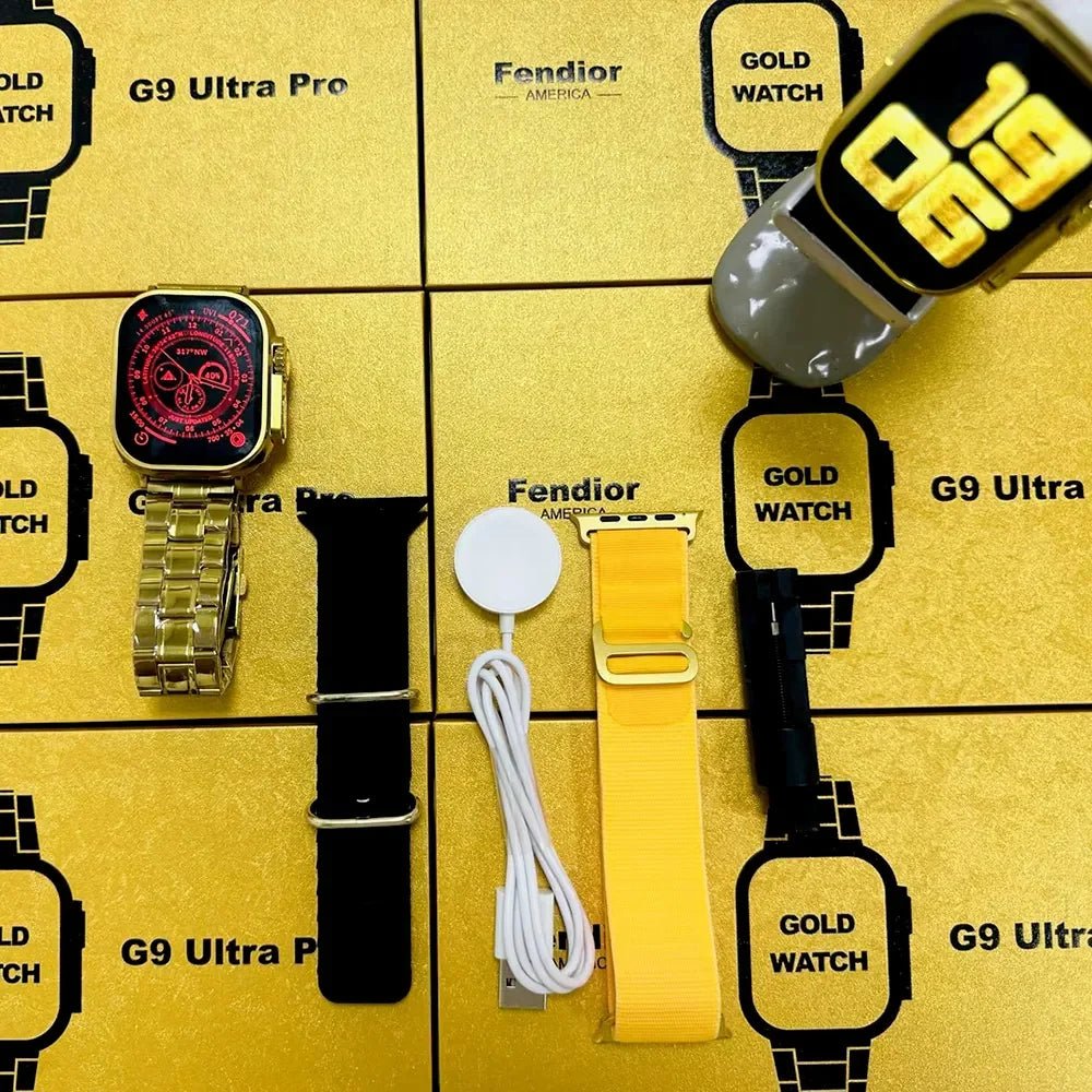 LAST DAY OF DISCOUNT 🔥 G9 Ultra Pro Gold Smart Watch