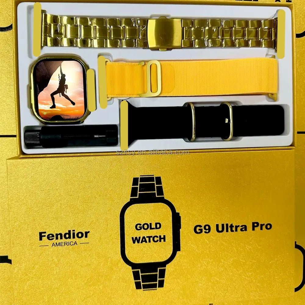 LAST DAY OF DISCOUNT 🔥 G9 Ultra Pro Gold Smart Watch