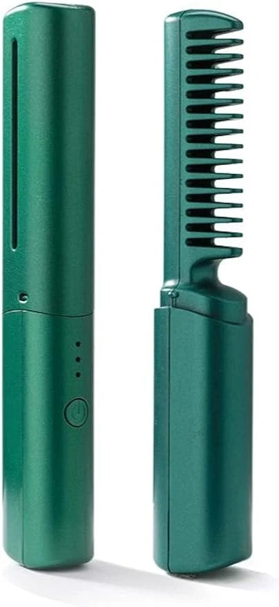 Cordless Hair Straightener Comb with Negative Ions, 3 Heat Settings