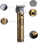 Vintage Gold T Blade Hair Trimmer for Men, Cordless