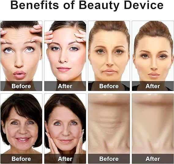 جهاز تجميل العين والوجه بالضوء الأحمر والأزرق مع دفء لطيف