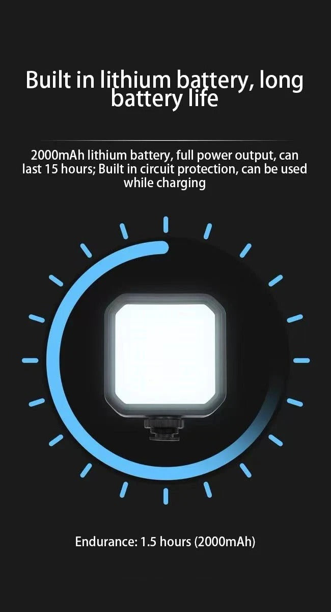 عدة استوديو التصوير للجوال والكاميرا، مايك وإضاءة LED وحامل ثلاثي